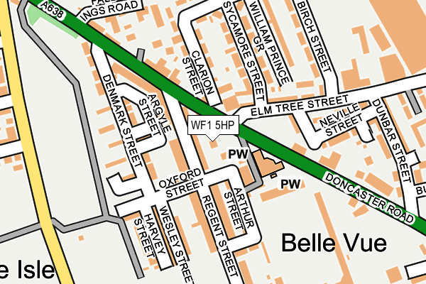 WF1 5HP map - OS OpenMap – Local (Ordnance Survey) WF1 5HP map - OS OpenMap – Local (Ordnance Survey)