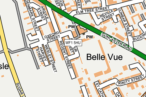 WF1 5HU map - OS OpenMap – Local (Ordnance Survey) WF1 5HU map - OS OpenMap – Local (Ordnance Survey)