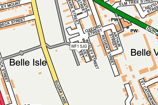 WF1 5JG map - OS OpenMap – Local (Ordnance Survey) WF1 5JG map - OS OpenMap – Local (Ordnance Survey)