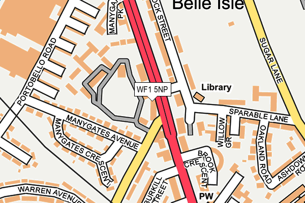 WF1 5NP map - OS OpenMap – Local (Ordnance Survey) WF1 5NP map - OS OpenMap – Local (Ordnance Survey)