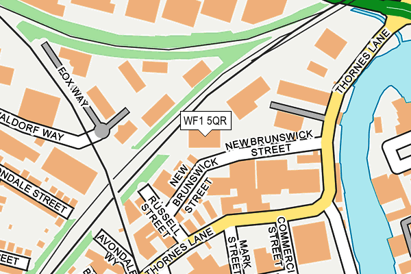 WF1 5QR map - OS OpenMap – Local (Ordnance Survey) WF1 5QR map - OS OpenMap – Local (Ordnance Survey)