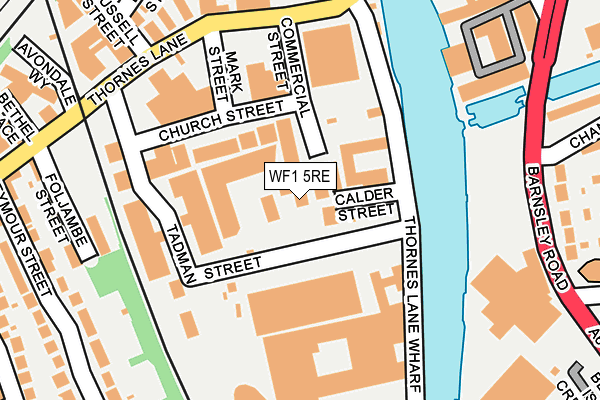 WF1 5RE map - OS OpenMap – Local (Ordnance Survey) WF1 5RE map - OS OpenMap – Local (Ordnance Survey)