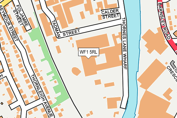 WF1 5RL map - OS OpenMap – Local (Ordnance Survey) WF1 5RL map - OS OpenMap – Local (Ordnance Survey)