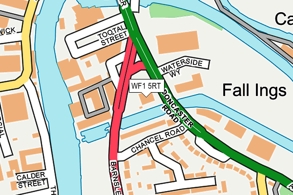 WF1 5RT map - OS OpenMap – Local (Ordnance Survey) WF1 5RT map - OS OpenMap – Local (Ordnance Survey)