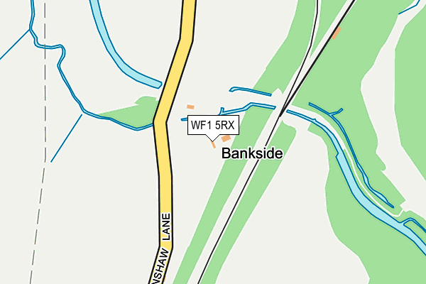 WF1 5RX map - OS OpenMap – Local (Ordnance Survey) WF1 5RX map - OS OpenMap – Local (Ordnance Survey)