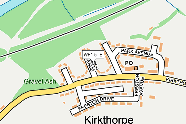 WF1 5TE map - OS OpenMap – Local (Ordnance Survey) WF1 5TE map - OS OpenMap – Local (Ordnance Survey)