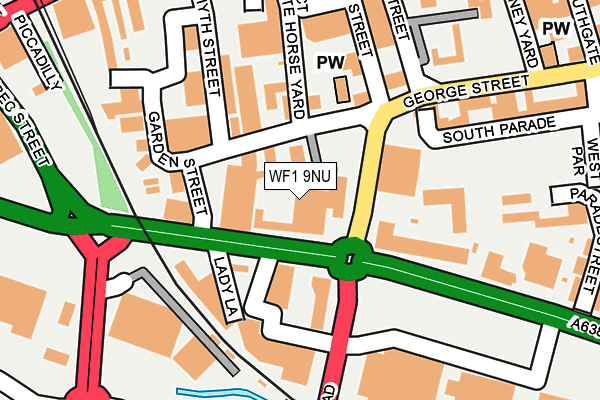 WF1 9NU map - OS OpenMap – Local (Ordnance Survey) WF1 9NU map - OS OpenMap – Local (Ordnance Survey)