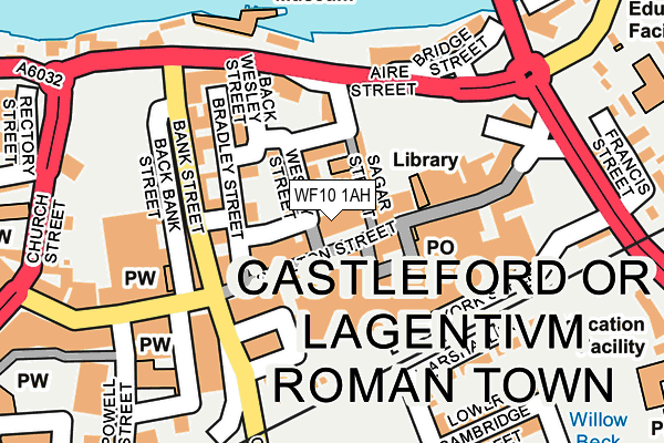 WF10 1AH map - OS OpenMap – Local (Ordnance Survey) WF10 1AH map - OS OpenMap – Local (Ordnance Survey)