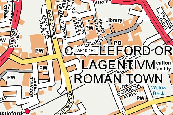 WF10 1BG map - OS OpenMap – Local (Ordnance Survey) WF10 1BG map - OS OpenMap – Local (Ordnance Survey)