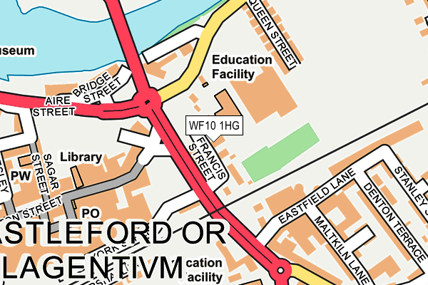 WF10 1HG map - OS OpenMap – Local (Ordnance Survey) WF10 1HG map - OS OpenMap – Local (Ordnance Survey)