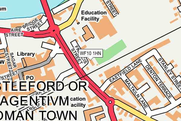 WF10 1HN map - OS OpenMap – Local (Ordnance Survey) WF10 1HN map - OS OpenMap – Local (Ordnance Survey)