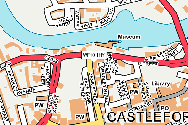 WF10 1HY map - OS OpenMap – Local (Ordnance Survey) WF10 1HY map - OS OpenMap – Local (Ordnance Survey)