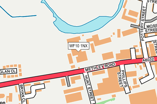 WF10 1NX map - OS OpenMap – Local (Ordnance Survey) WF10 1NX map - OS OpenMap – Local (Ordnance Survey)