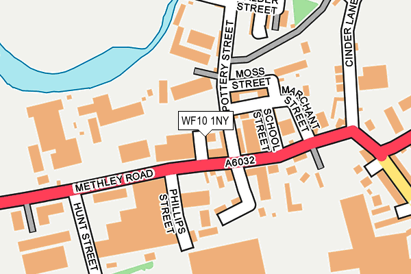 WF10 1NY map - OS OpenMap – Local (Ordnance Survey) WF10 1NY map - OS OpenMap – Local (Ordnance Survey)