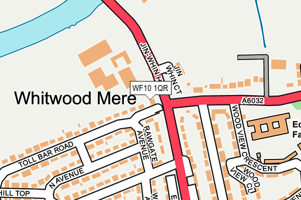 WF10 1QR map - OS OpenMap – Local (Ordnance Survey)