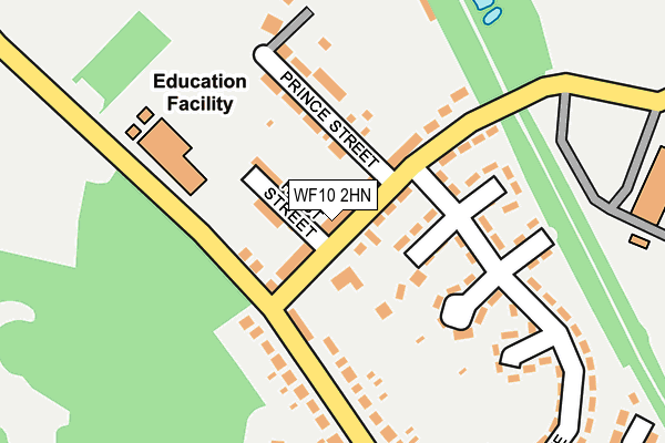 WF10 2HN map - OS OpenMap – Local (Ordnance Survey) WF10 2HN map - OS OpenMap – Local (Ordnance Survey)