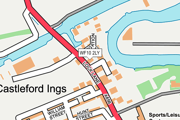 WF10 2LY map - OS OpenMap – Local (Ordnance Survey) WF10 2LY map - OS OpenMap – Local (Ordnance Survey)