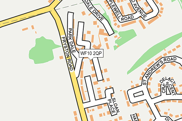 WF10 2QP map - OS OpenMap – Local (Ordnance Survey) WF10 2QP map - OS OpenMap – Local (Ordnance Survey)