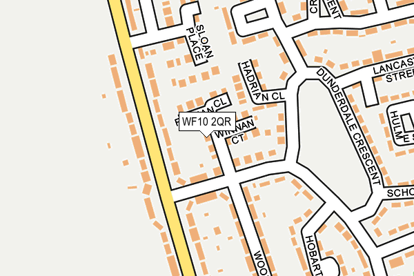 WF10 2QR map - OS OpenMap – Local (Ordnance Survey) WF10 2QR map - OS OpenMap – Local (Ordnance Survey)
