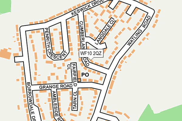 WF10 2QZ map - OS OpenMap – Local (Ordnance Survey) WF10 2QZ map - OS OpenMap – Local (Ordnance Survey)