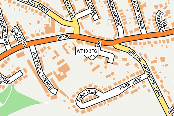 WF10 3FG map - OS OpenMap – Local (Ordnance Survey) WF10 3FG map - OS OpenMap – Local (Ordnance Survey)