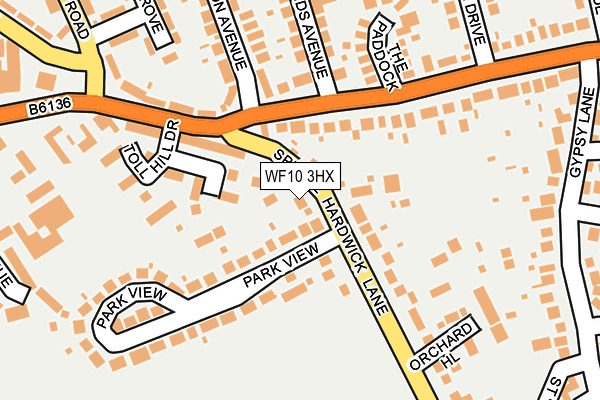 WF10 3HX map - OS OpenMap – Local (Ordnance Survey) WF10 3HX map - OS OpenMap – Local (Ordnance Survey)