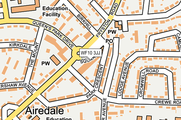 WF10 3JJ map - OS OpenMap – Local (Ordnance Survey) WF10 3JJ map - OS OpenMap – Local (Ordnance Survey)