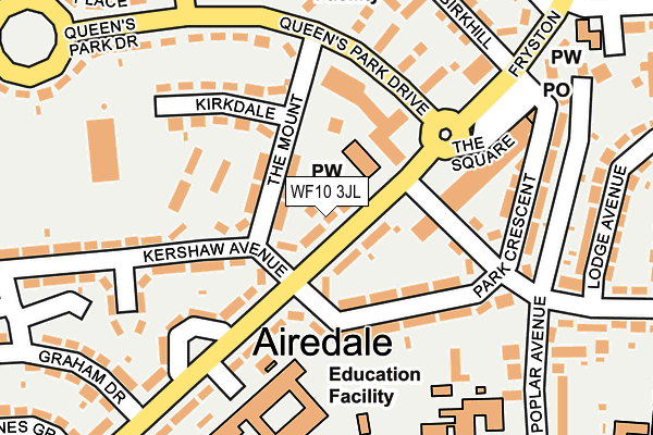 WF10 3JL map - OS OpenMap – Local (Ordnance Survey) WF10 3JL map - OS OpenMap – Local (Ordnance Survey)