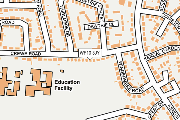 WF10 3JY map - OS OpenMap – Local (Ordnance Survey)