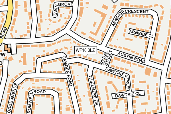 WF10 3LZ map - OS OpenMap – Local (Ordnance Survey) WF10 3LZ map - OS OpenMap – Local (Ordnance Survey)