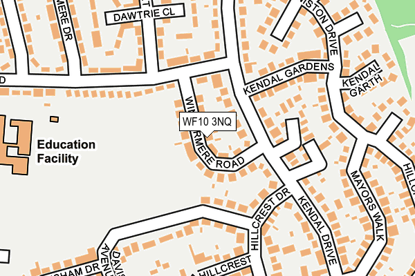 WF10 3NQ map - OS OpenMap – Local (Ordnance Survey) WF10 3NQ map - OS OpenMap – Local (Ordnance Survey)