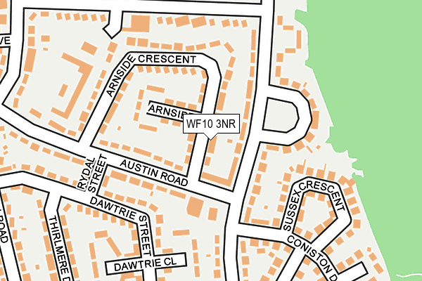 WF10 3NR map - OS OpenMap – Local (Ordnance Survey) WF10 3NR map - OS OpenMap – Local (Ordnance Survey)