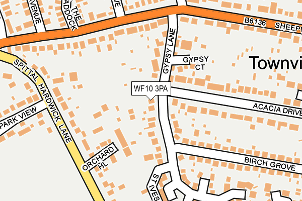 WF10 3PA map - OS OpenMap – Local (Ordnance Survey) WF10 3PA map - OS OpenMap – Local (Ordnance Survey)