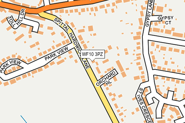 WF10 3PZ map - OS OpenMap – Local (Ordnance Survey) WF10 3PZ map - OS OpenMap – Local (Ordnance Survey)