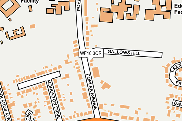 WF10 3QR map - OS OpenMap – Local (Ordnance Survey) WF10 3QR map - OS OpenMap – Local (Ordnance Survey)
