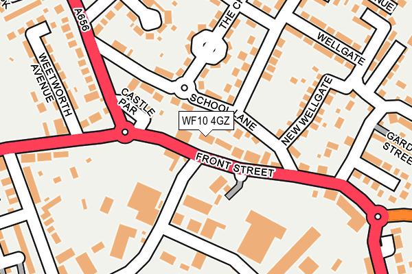 WF10 4GZ map - OS OpenMap – Local (Ordnance Survey) WF10 4GZ map - OS OpenMap – Local (Ordnance Survey)