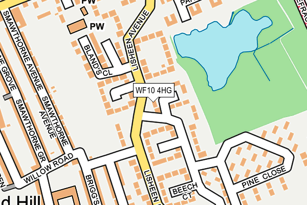 WF10 4HG map - OS OpenMap – Local (Ordnance Survey) WF10 4HG map - OS OpenMap – Local (Ordnance Survey)