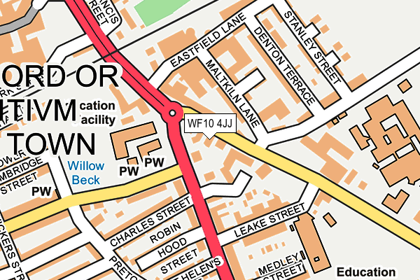 WF10 4JJ map - OS OpenMap – Local (Ordnance Survey) WF10 4JJ map - OS OpenMap – Local (Ordnance Survey)