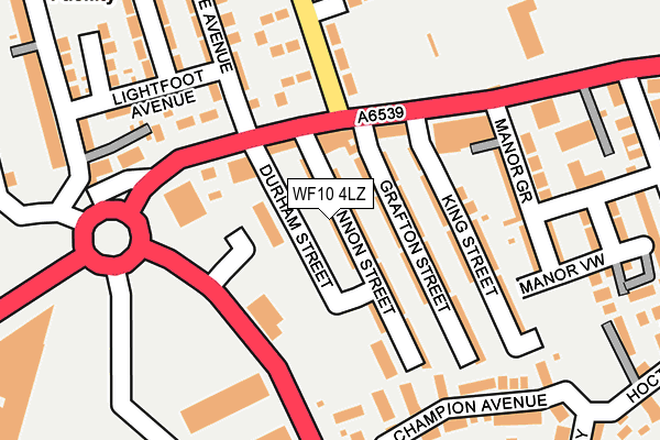 WF10 4LZ map - OS OpenMap – Local (Ordnance Survey) WF10 4LZ map - OS OpenMap – Local (Ordnance Survey)