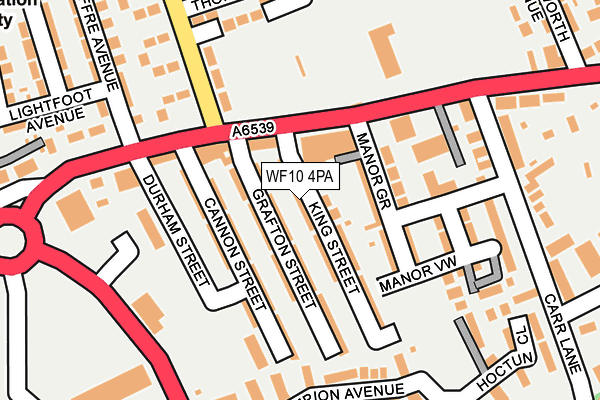 WF10 4PA map - OS OpenMap – Local (Ordnance Survey) WF10 4PA map - OS OpenMap – Local (Ordnance Survey)