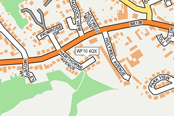 WF10 4QX map - OS OpenMap – Local (Ordnance Survey) WF10 4QX map - OS OpenMap – Local (Ordnance Survey)