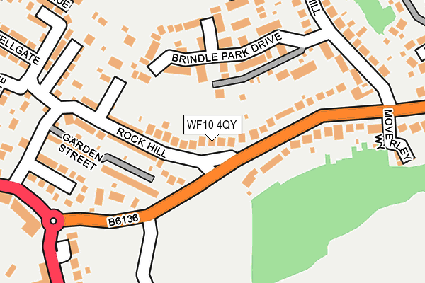 WF10 4QY map - OS OpenMap – Local (Ordnance Survey) WF10 4QY map - OS OpenMap – Local (Ordnance Survey)