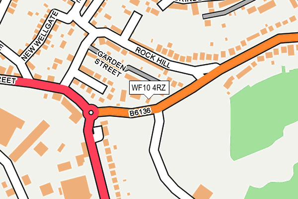 WF10 4RZ map - OS OpenMap – Local (Ordnance Survey) WF10 4RZ map - OS OpenMap – Local (Ordnance Survey)
