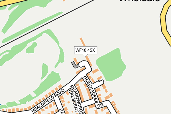 WF10 4SX map - OS OpenMap – Local (Ordnance Survey) WF10 4SX map - OS OpenMap – Local (Ordnance Survey)