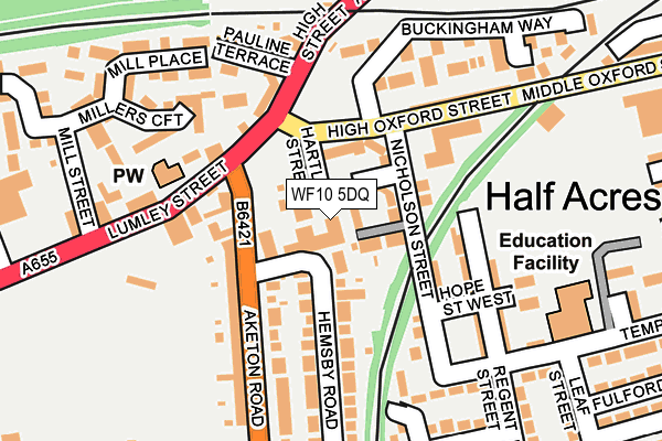 WF10 5DQ map - OS OpenMap – Local (Ordnance Survey) WF10 5DQ map - OS OpenMap – Local (Ordnance Survey)