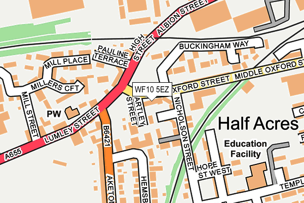WF10 5EZ map - OS OpenMap – Local (Ordnance Survey) WF10 5EZ map - OS OpenMap – Local (Ordnance Survey)