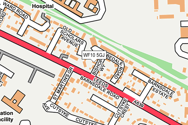 WF10 5GJ map - OS OpenMap – Local (Ordnance Survey) WF10 5GJ map - OS OpenMap – Local (Ordnance Survey)