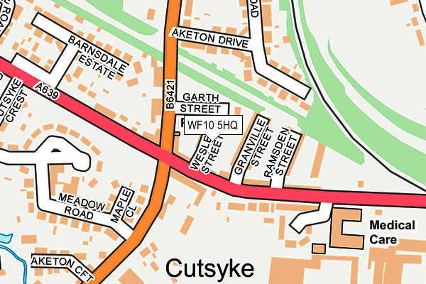 WF10 5HQ map - OS OpenMap – Local (Ordnance Survey) WF10 5HQ map - OS OpenMap – Local (Ordnance Survey)