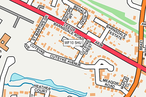 WF10 5HU map - OS OpenMap – Local (Ordnance Survey) WF10 5HU map - OS OpenMap – Local (Ordnance Survey)