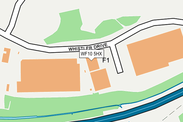 WF10 5HX map - OS OpenMap – Local (Ordnance Survey) WF10 5HX map - OS OpenMap – Local (Ordnance Survey)